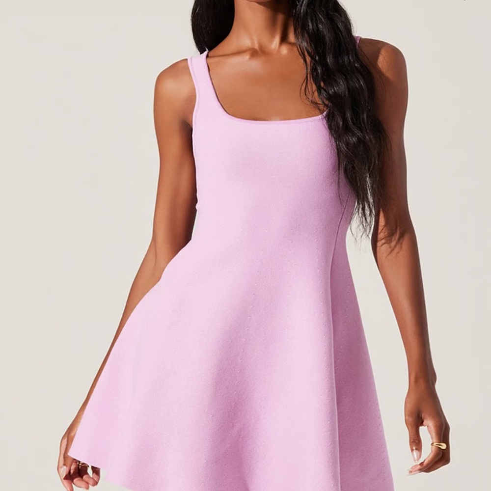 Astr Pink A-line Mini Dress 
size L - Picture 3 of 7